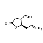 CAS 登录号：343984-01-0， (2R,3S)-2-烯丙基-5-氧代四氢-3-呋喃甲醛