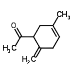 CAS 登录号：344258-57-7， 1-(3-甲基-6-亚甲基-3-环己烯-1-基)乙酮