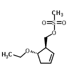 CAS 登录号：344327-58-8， [(1R,5S)-5-乙氧基-2-环戊烯-1-基]甲基甲烷磺酸酯