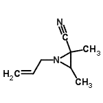 CAS 登录号：344353-58-8， 1-烯丙基-2,3-二甲基-2-氮丙啶甲腈