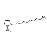 CAS 登录号：3447-07-2， 2-癸基-1-甲基吡咯烷