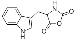 CAS 登录号：34487-85-9， 4-(1H-吲哚-3-基甲基)-1,3-恶唑烷-2,5-二酮