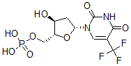 CAS#: 345-02-8, [(2R,3S,5R)-5-[2,4-Dioxo-5-(Trifluoromethyl)Pyrimidin-1-Yl]-3-Hydroxyoxolan-2-Yl]Methyl Dihydrogen Phosphate