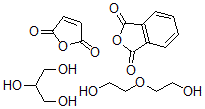 CAS 登录号：34540-93-7， 邻苯二甲酸酐与马来酸酐,甘氨酰蜡素和二乙二醇的聚合物