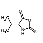 CAS 登录号：34653-99-1， 4-异丙基-2-硫代-1,3-恶唑烷-5-酮
