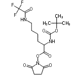 CAS 登录号：34695-46-0， 2,5-二氧代-1-吡咯烷基N<sup>2</sup>-{[(2-甲基-2-丙基)氧基]羰基}-N<sup>6</sup>-(三氟乙酰基)赖氨酸酯