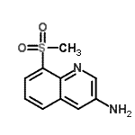 CAS 登录号：347146-20-7， 8-(甲基磺酰基)-3-喹啉胺