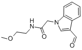 CAS 登录号：347319-85-1， 2-(3-甲酰基-吲哚-1-基)-N-(2-甲氧基-乙基)-乙酰胺