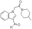 CAS 登录号：347320-62-1， 1-[2-(4-甲基-1-哌啶基)-2-氧代乙基]-1H-吲哚-3-甲醛