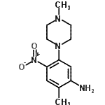 CAS 登录号：347355-95-7， 2-甲基-5-(4-甲基-1-哌嗪基)-4-硝基苯胺
