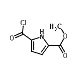 CAS 登录号：347362-31-6， 甲基5-(氯甲酰基)-1H-吡咯-2-羧酸酯