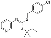 CAS#: 34763-27-4, [1-(4-Chlorophenyl)-2,3-Dimethylpentan-3-Yl] (Pyridin-3-Ylamino)Methanedithioate