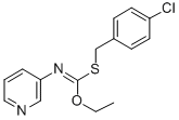 CAS 登录号：34763-52-5， S-[(4-氯苯基)甲基][(2-乙基吡啶-3-基)氨基]硫代甲酸酯