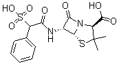 CAS 登录号：34779-28-7， 磺苄西林