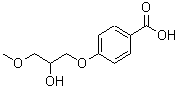 CAS#: 3478-54-4, 4-(2-Hydroxy-3-Methoxypropoxy)Benzoic Acid