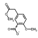 CAS 登录号：34837-88-2， 甲基(4-甲氧基-3-硝基苯基)乙酸酯