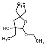CAS 登录号：348643-23-2， 2-乙氧基-3,5,5-三乙基四氢-3-呋喃醇