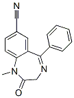 CAS 登录号：3489-59-6， 1-甲基-2-氧代-5-苯基-3H-1,4-苯并二氮杂卓-7-甲腈