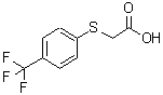 CAS 登录号：349-83-7， 2-(4-(三氟甲基)苯基硫代)乙酸