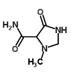CAS 登录号：349103-99-7， 3-甲基-5-氧代-4-咪唑烷甲酰胺