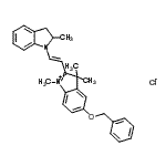 CAS#: 34912-23-7, 5-(Benzyloxy)-1,3,3-Trimethyl-2-[(E)-2-(2-Methyl-2,3-Dihydro-1H-Indol-1-Yl)Vinyl]-3H-Indolium Chloride