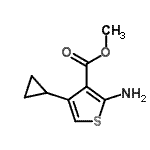 CAS 登录号：349662-85-7， 甲基2-氨基-4-环丙基-3-噻吩羧酸酯