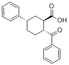 CAS 登录号：35033-79-5， 2-反式-苯甲酰基-5-反式-苯基-1-环己烷羧酸