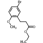 CAS 登录号：350698-35-0， 乙基3-(5-溴-2-甲氧基苯基)丙酸酯