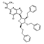 CAS#: 35085-18-8, N-Acetyl-6-Chloro-7-(2,3,5-Tri-O-Benzyl-beta-D-Arabinofuranosyl)-7H-Purin-2-Amine