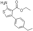 CAS 登录号：350989-99-0， 2-氨基-4-(4-乙基苯基)-3-噻吩羧酸乙酯