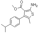 CAS#: 350990-04-4, Methyl 2-Amino-4-(4-Isopropylphenyl)-5-Methyl-3-Thiophenecarboxylate