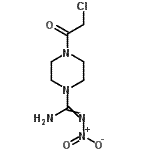 CAS 登录号：351417-77-1， 4-(氯乙酰基)-N'-硝基-1-哌嗪甲脒