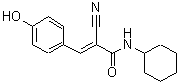 CAS 登录号：351894-04-7， (2E)-2-氰基-N-环己基-3-(4-羟基苯基)丙烯酰胺