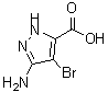 CAS#: 351990-74-4, 3-Amino-4-Bromo-1H-Pyrazole-5-Carboxylic Acid