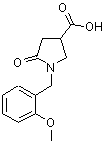 CAS#: 352208-42-5, 1-(2-Methoxybenzyl)-5-Oxo-3-Pyrrolidinecarboxylic Acid