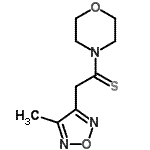 CAS 登录号：352349-19-0， 2-(4-甲基-1,2,5-恶二唑-3-基)-1-(4-吗啉基)乙硫酮