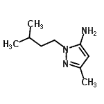 CAS 登录号：3524-38-7， 3-甲基-1-(3-甲基丁基)-1H-吡唑-5-胺
