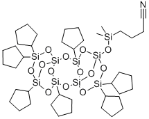 CAS#: 352538-80-8, 4-[[(Heptacyclopentylpentacyclo[9.5.1.13,9.15,15.17,13]octasiloxanyl)oxy]dimethylsilyl]-Butanenitrile