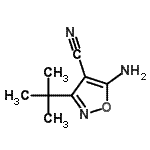 CAS 登录号：35261-05-3， 5-氨基-3-(2-甲基-2-丙基)-1,2-恶唑-4-甲腈