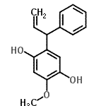 CAS 登录号：3527-07-9， 2-甲氧基-5-(1-苯基-2-丙烯-1-基)-1,4-苯二酚