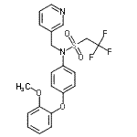 CAS#: 353231-17-1, 2,2,2-Trifluoro-N-[4-(2-Methoxyphenoxy)Phenyl]-N-(3-Pyridinylmethyl)Ethanesulfonamide