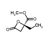 CAS 登录号：353302-32-6， 甲基(2S)-2-乙基-4-氧代-2-氧杂环丁烷羧酸酯