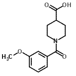 CAS#: 353465-22-2, 1-(3-Methoxybenzoyl)-4-Piperidinecarboxylic Acid