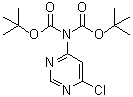 CAS 登录号：354112-08-6， N,N-二叔丁氧羰基-4-氨基-6-氯嘧啶