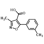 CAS#: 354222-12-1, 3-Methyl-5-(3-Methylphenyl)-1,2-Oxazole-4-Carboxylic Acid