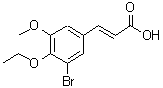 CAS 登录号：354531-46-7， (2E)-3-(3-溴-4-乙氧基-5-甲氧基苯基)丙烯酸