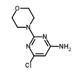 CAS 登录号：3549-05-1， 6-氯-2-(4-吗啉基)-4-嘧啶胺