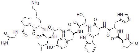 CAS 登录号：35544-05-9， 8-L-赖氨酸-促黄体激素-释放因子(猪)