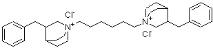 CAS#: 3563-63-1, 3-Benzyl-1-[6-(3-benzyl-1-quinuclidin-1-iumyl)hexyl]quinuclidin-1-ium dichloride