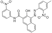 CAS#: 3564-22-5, 3-Hydroxy-4-((4-methyl-2-nitrophenyl)azo)-N-(3-nitrophenyl)naphthalene-2-carboxamide